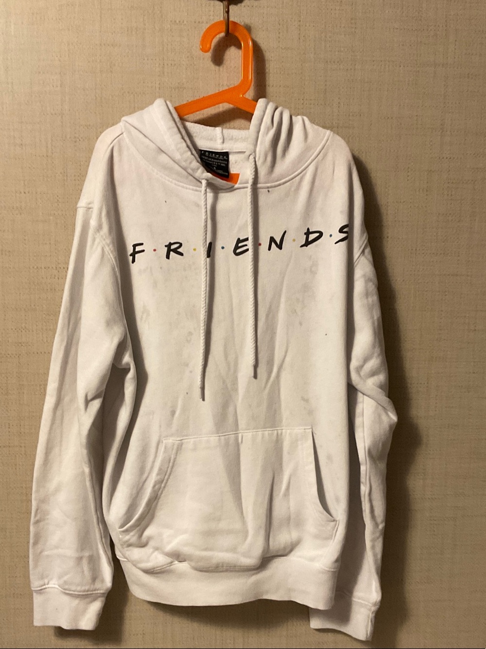 FRIENDS Logo White Pullover Hoodie